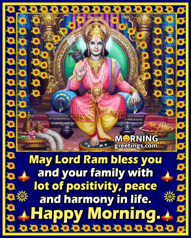 Happy Morning Lord Ram Blessings