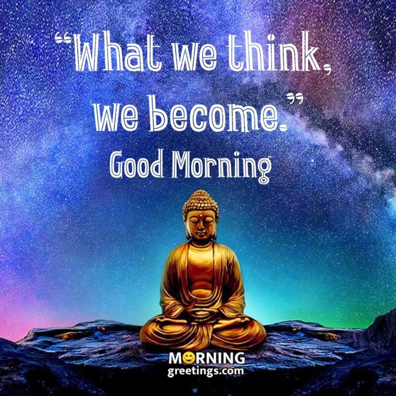 Good Morning Buddha Quote Image