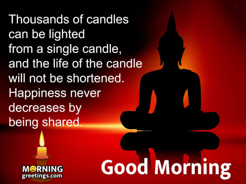Good Morning Buddha Quote On Happiness
