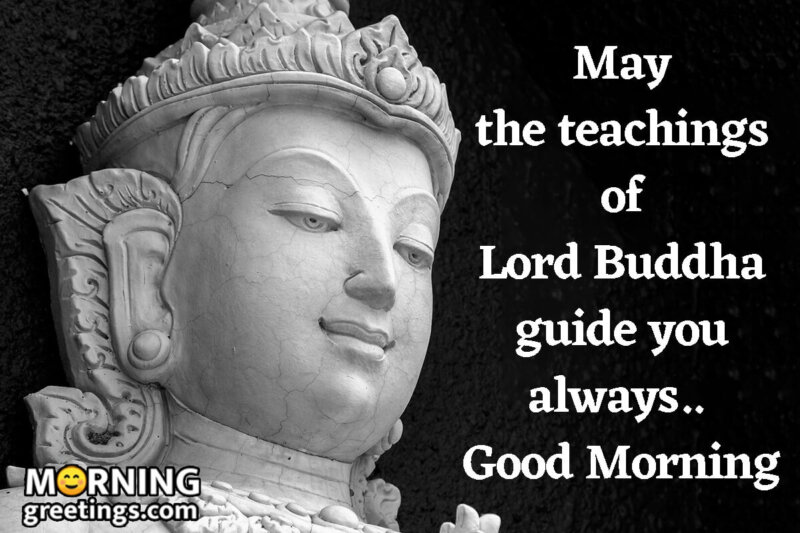 Good Morning Buddha Wish Image