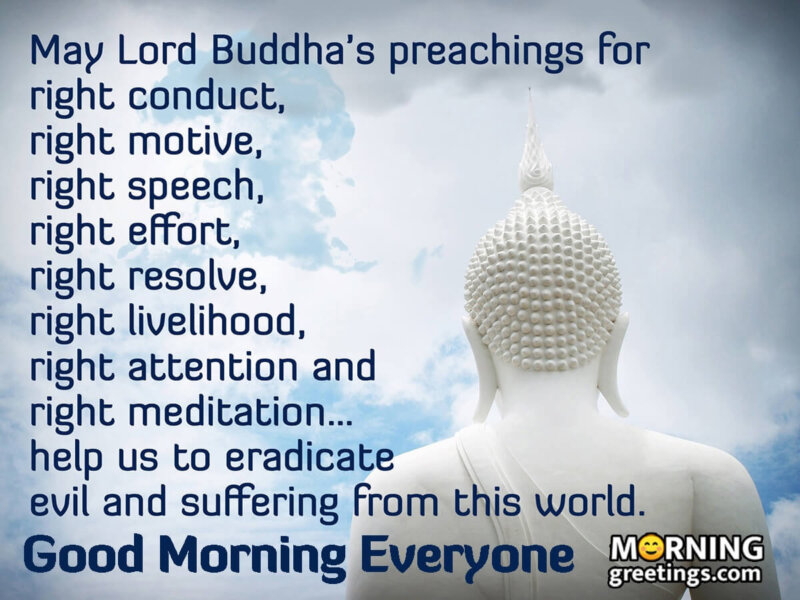 Good Morning Buddha Wishes Message