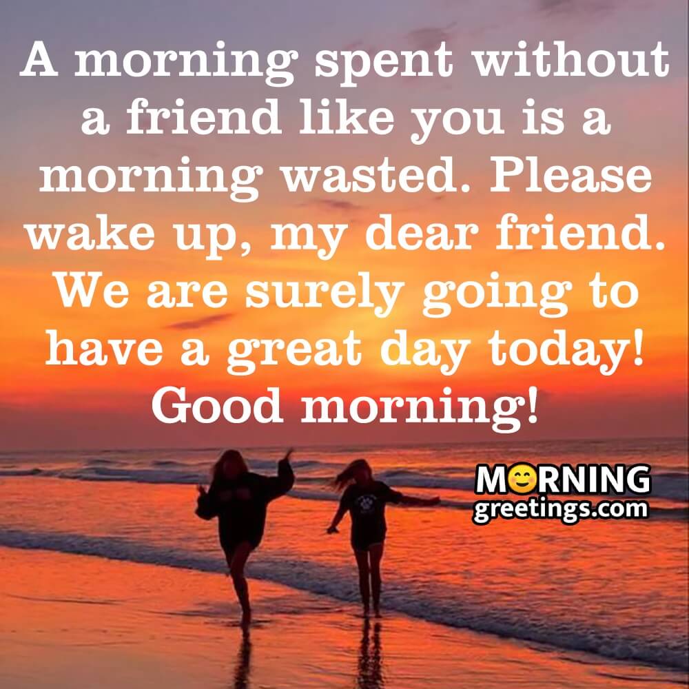 Good Morning Friend Message Image