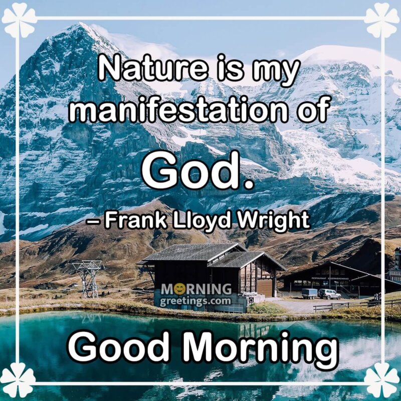 Good Morning Nature Quote Image