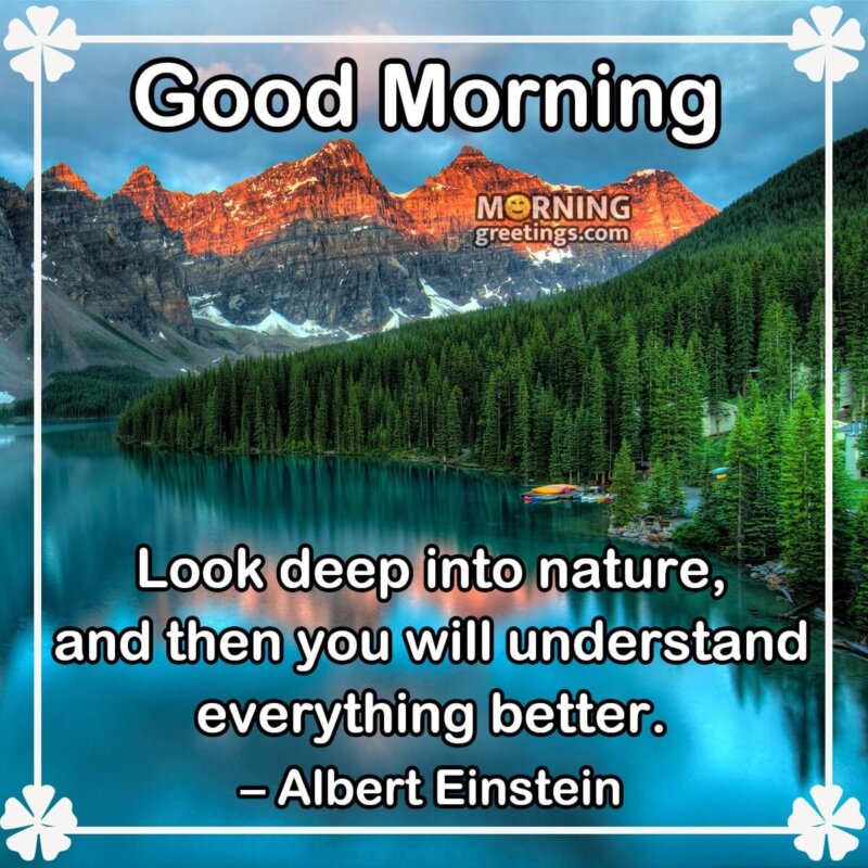 Good Morning Nature Quote Pic