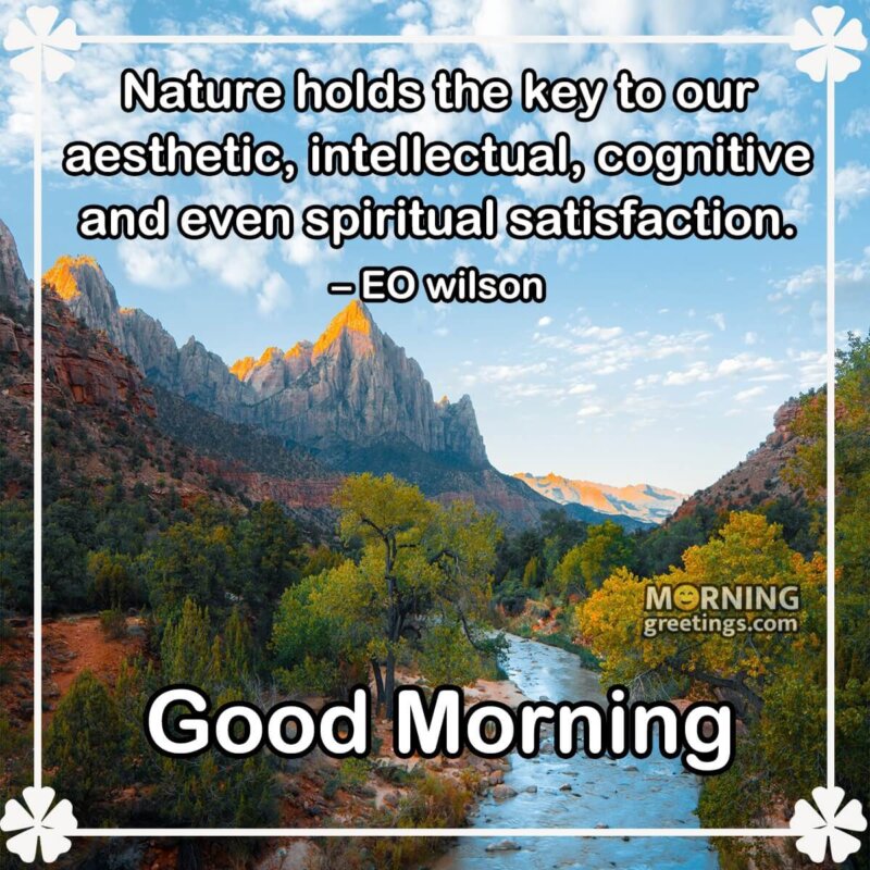 Good Morning Nature Thought
