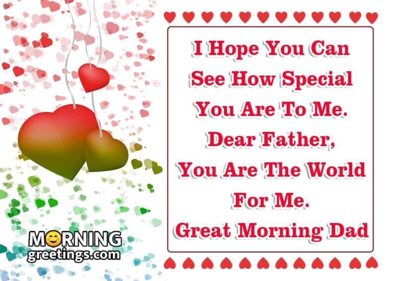 Great Morning Dad!