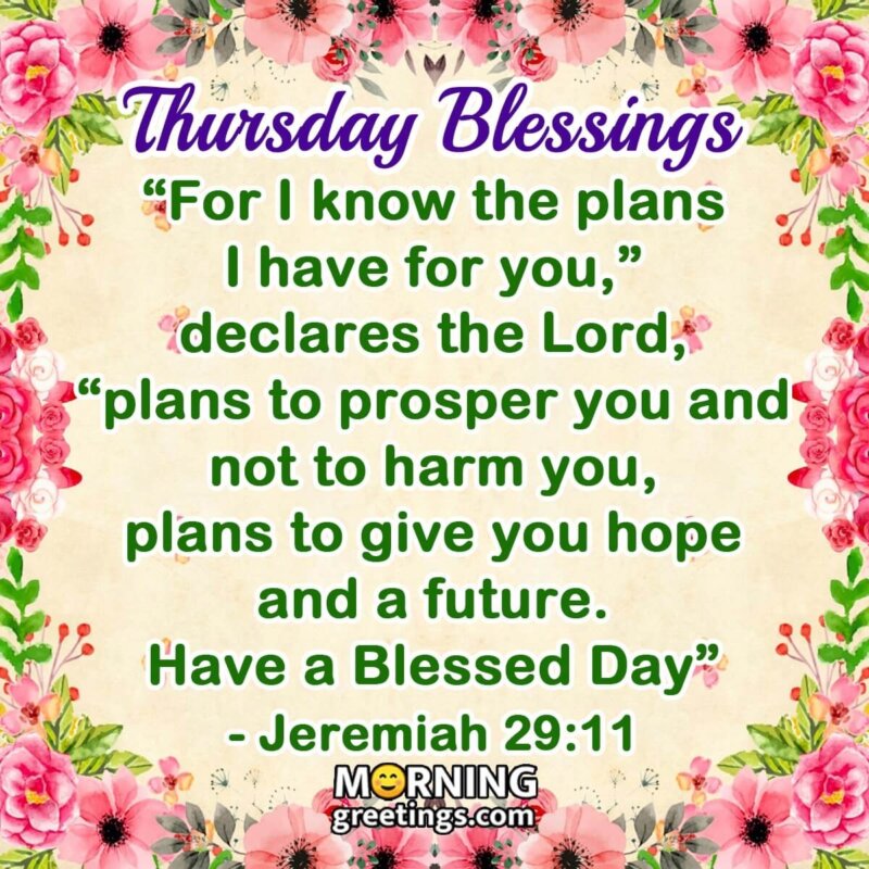 30 Amazing Thursday Morning Blessings - Morning Greetings – Morning ...