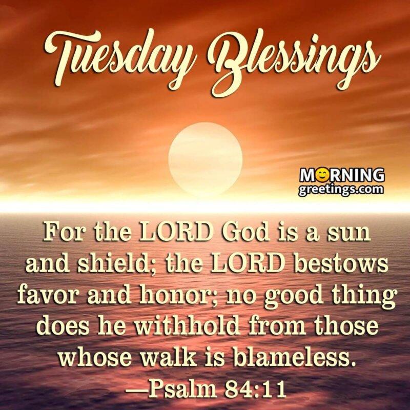 30 Amazing Tuesday Morning Blessings.