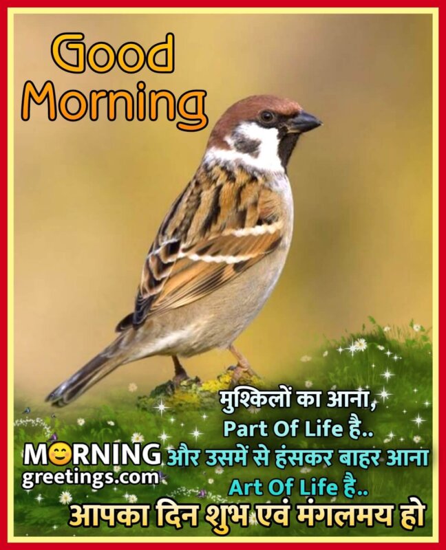 30 Good Morning Hindi Status Images ( गुड मॉर्निंग हिन्दी स्टैटस इमेजेस  )