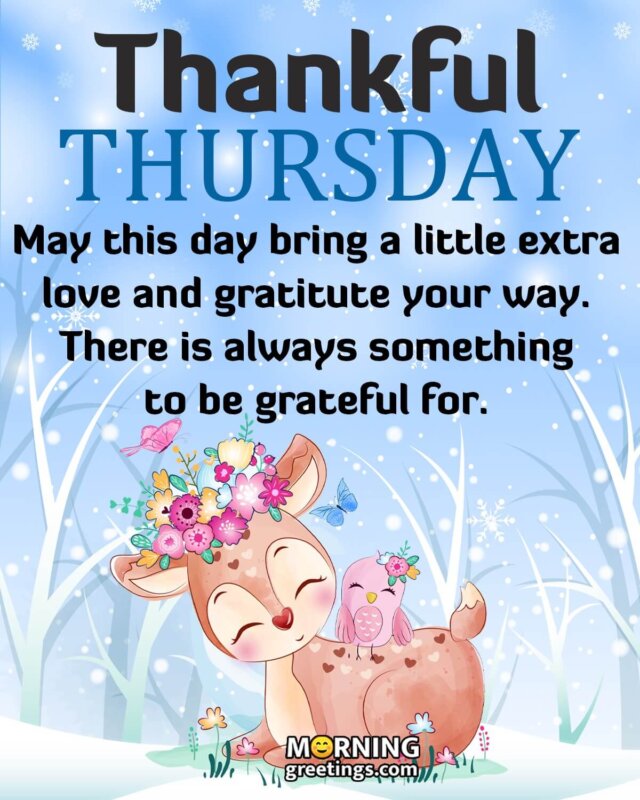 Thankful Thursday Message