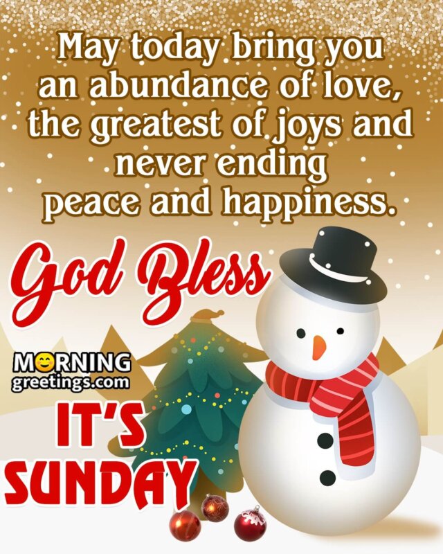 God Bless Its Sunday