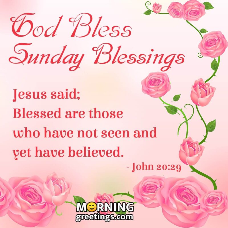 God Bless Sunday Blessings