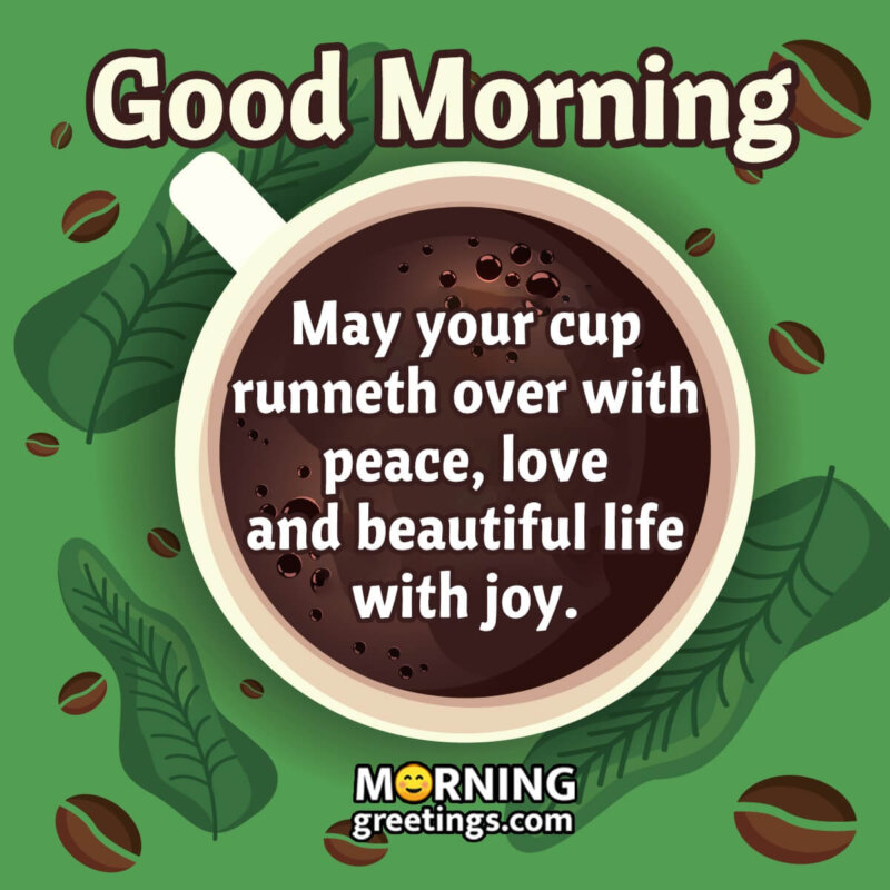 Good Morning Coffee Wish Image