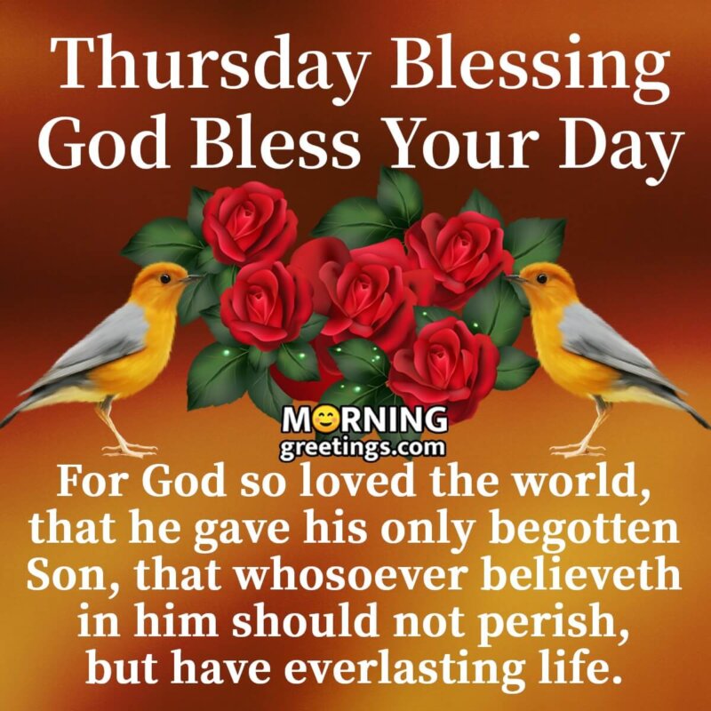 Thursday Blessing God Bless Your Day