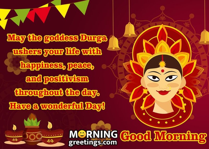 Good Morning Blessing Of Goddess Durga