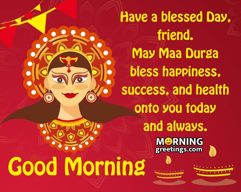 Good Morning Blessing Of Maa Durga
