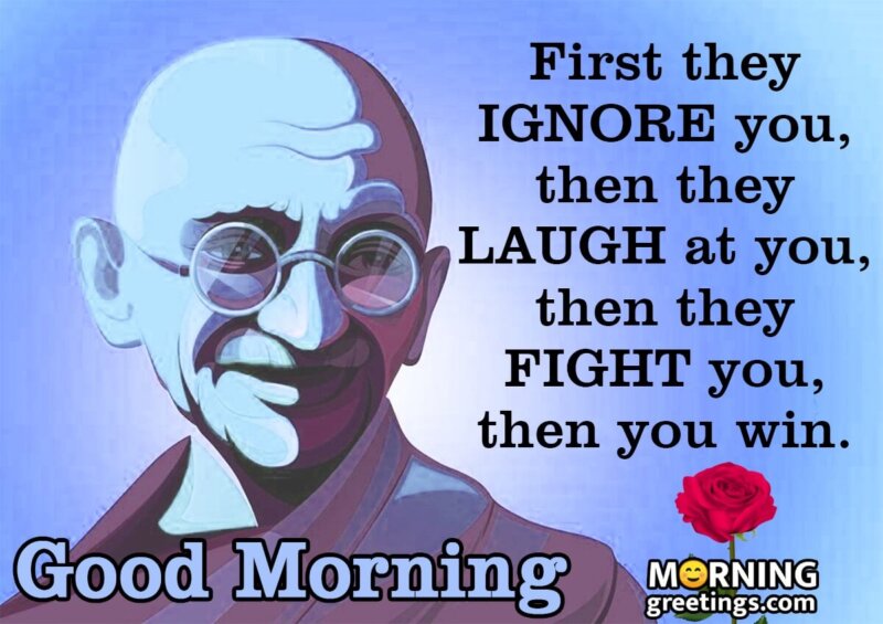 Good Morning Message Of Mahatma Gandhi