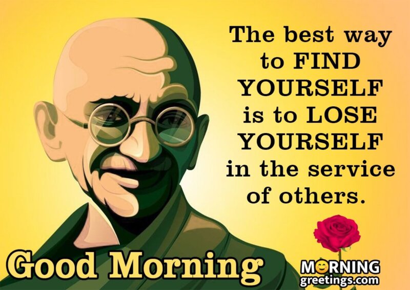Good Morning Quote Of Mahatma Gandhi