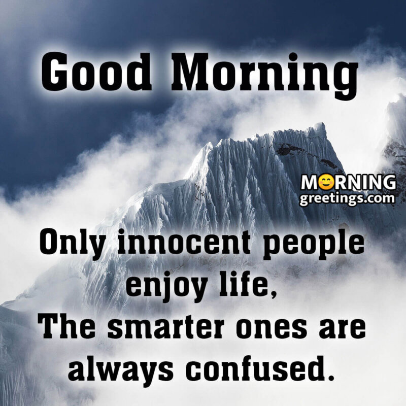 Good Morning Innocent People Enjoy Life