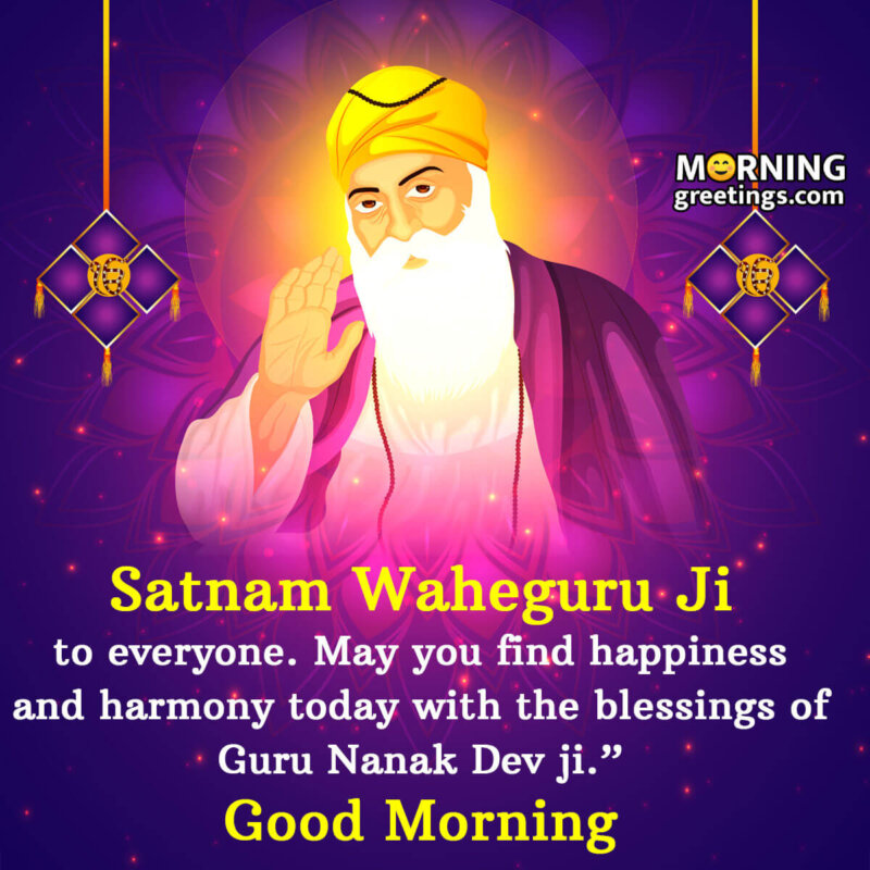 Good Morning Blessing Guru Nanak Dev Image