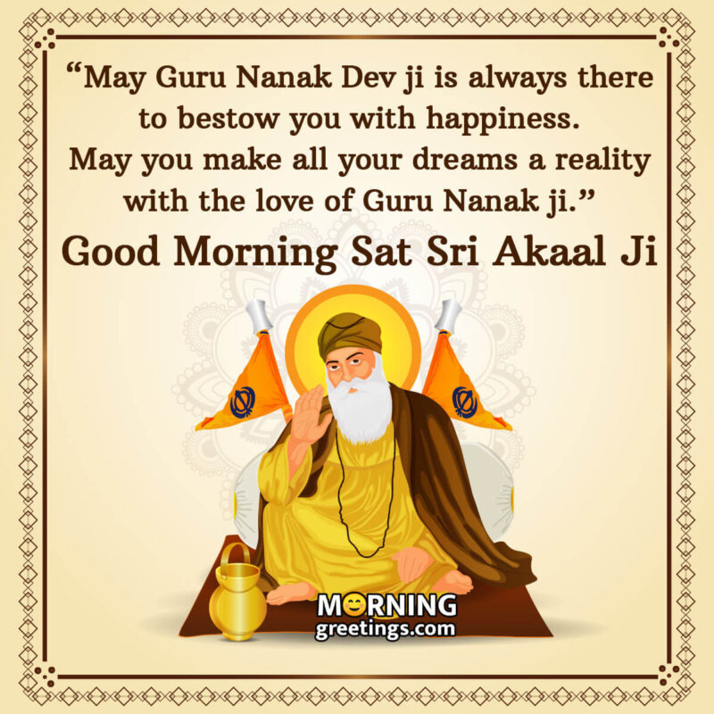 Good Morning Sat Sri Akaal Ji Wish Image