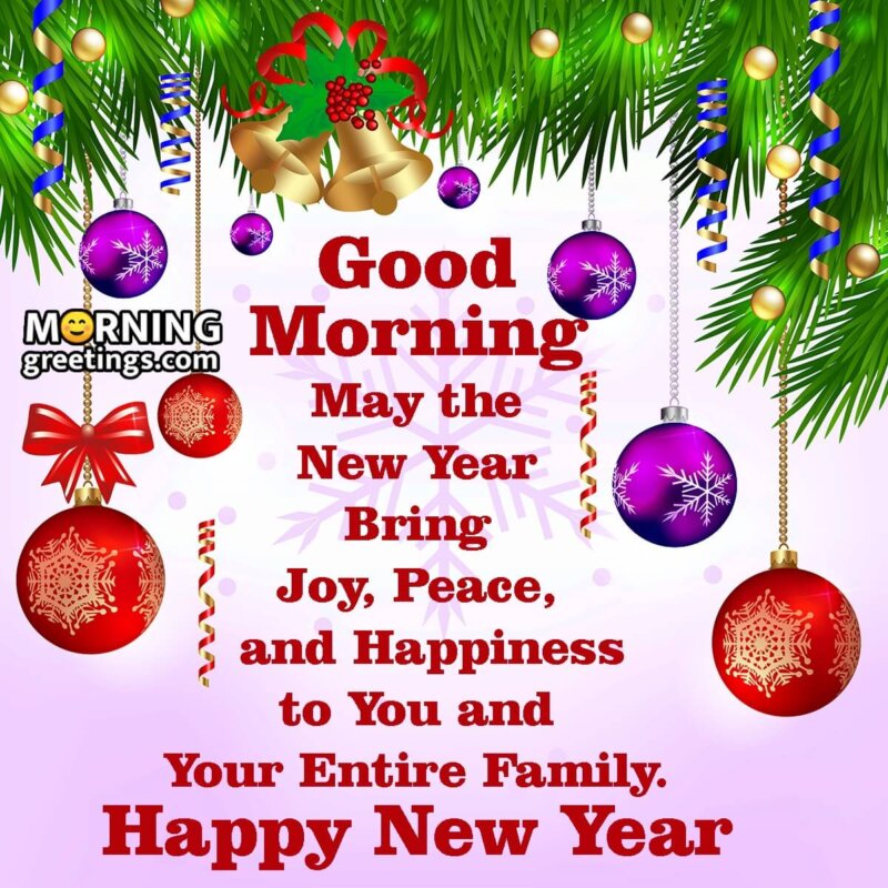 Good Morning Happy New Year Wish