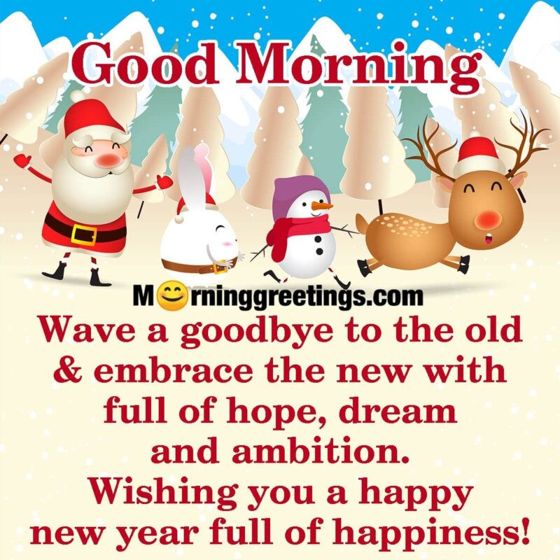 Good Morning Wishing Happy New Year
