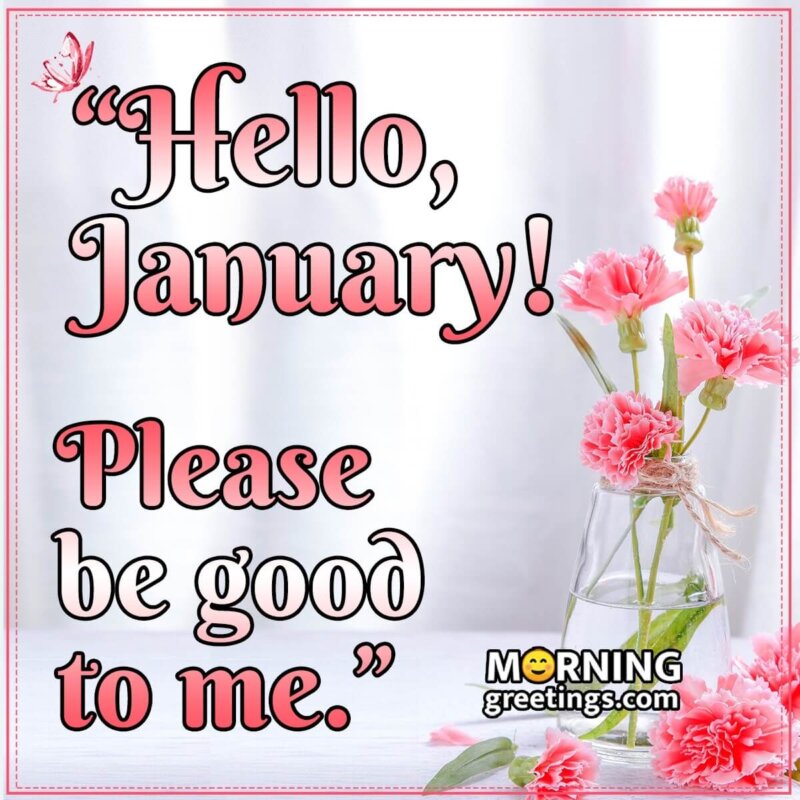 Hello January Status