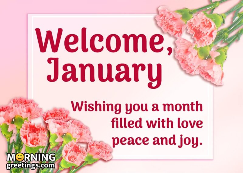 Welcome January Wish Image