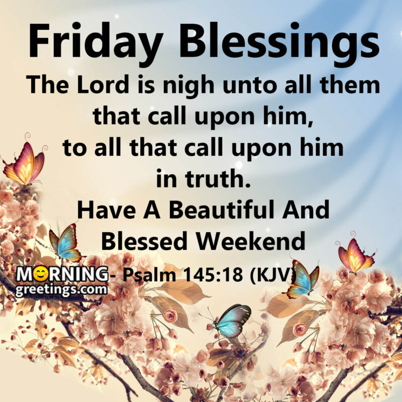 Friday Blessing Verse