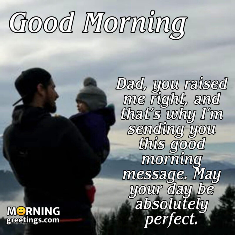 Good Morning Dad Message