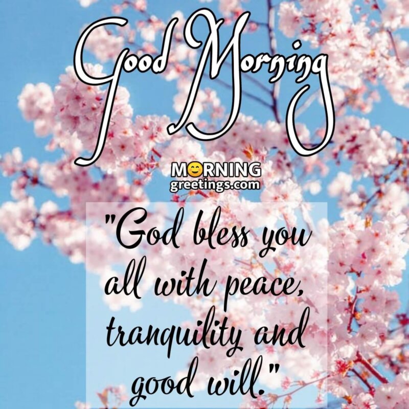 Good Morning God Bless You