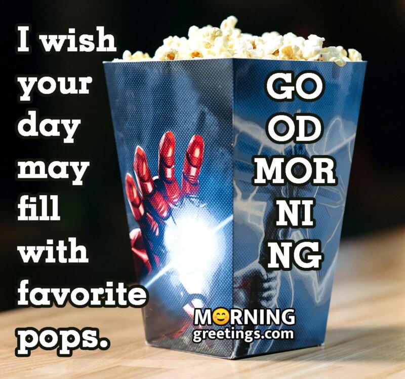 Good Morning Popcorn Wish Image