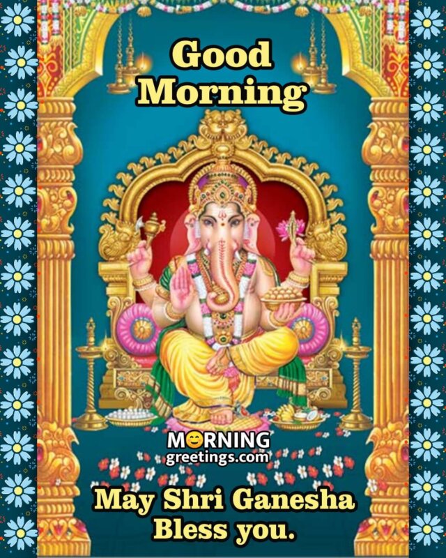 Good Morning Ganesha Photo
