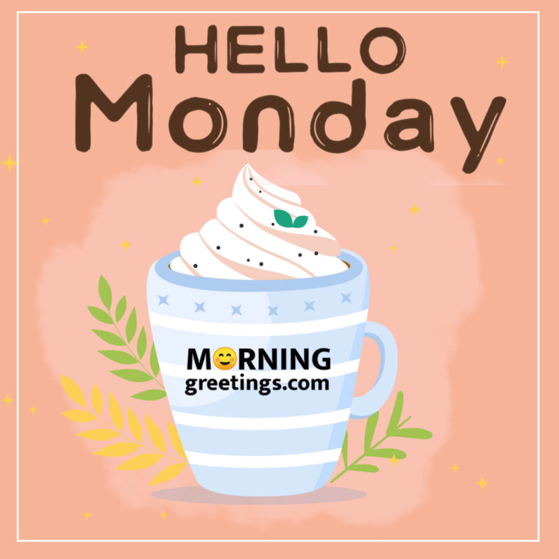 Hello Monday Coffee Cup