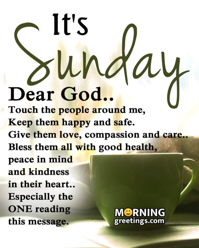 Sunday Morning Message