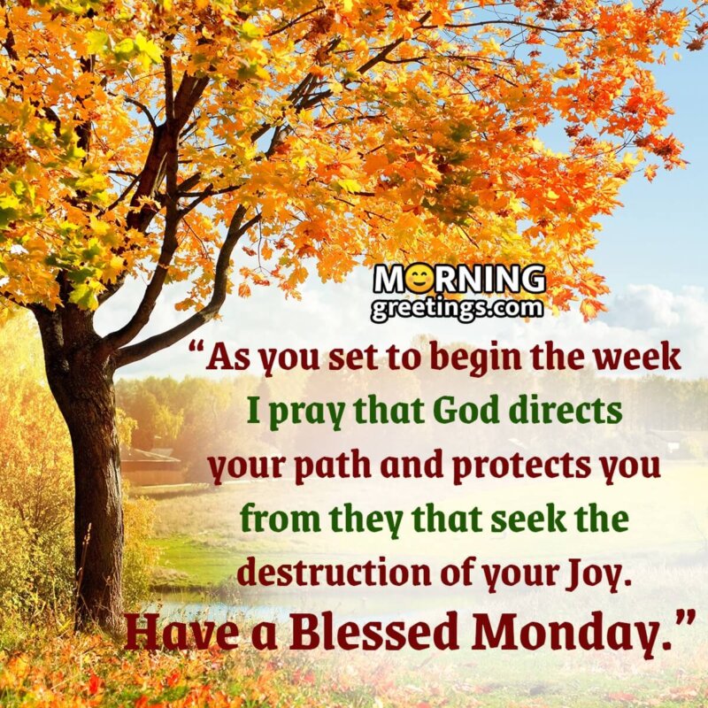 Blessed Monday Prayer