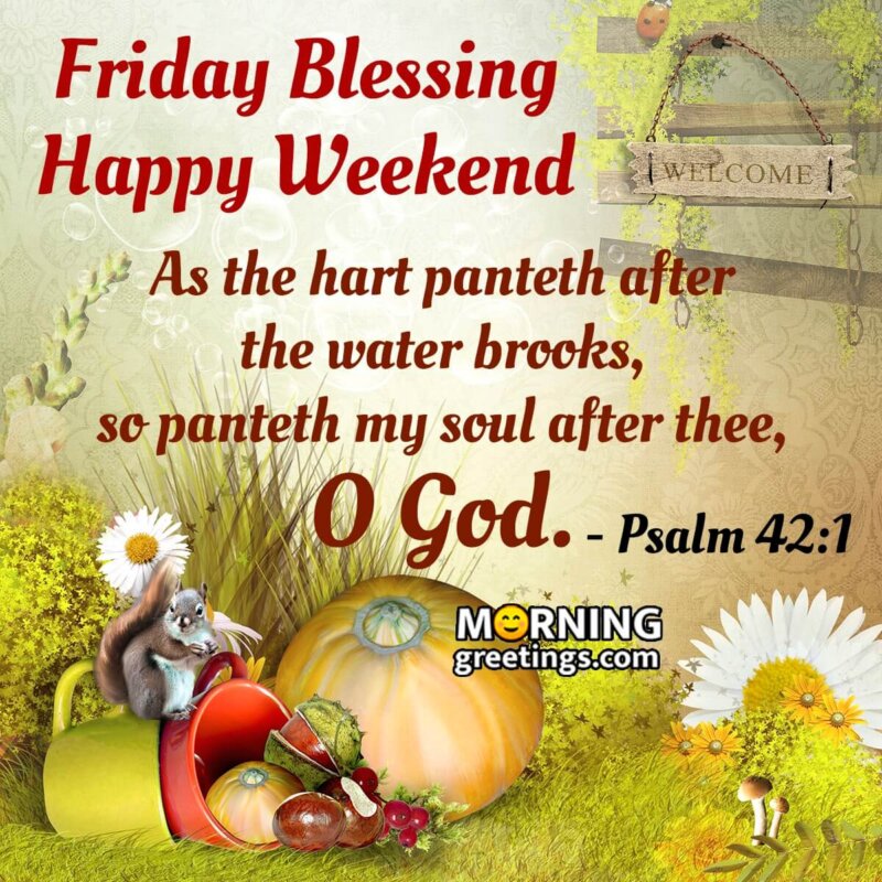 Friday Blessing Happy Weekend