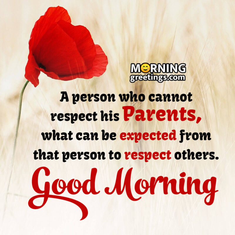 Good Morning Message For Parents