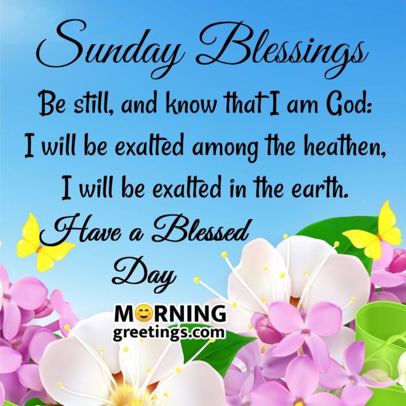 30 Super Sunday Morning Blessings - Morning Greetings – Morning Quotes ...