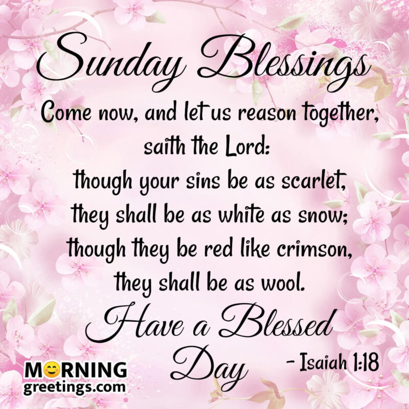 Sunday Blessings Image