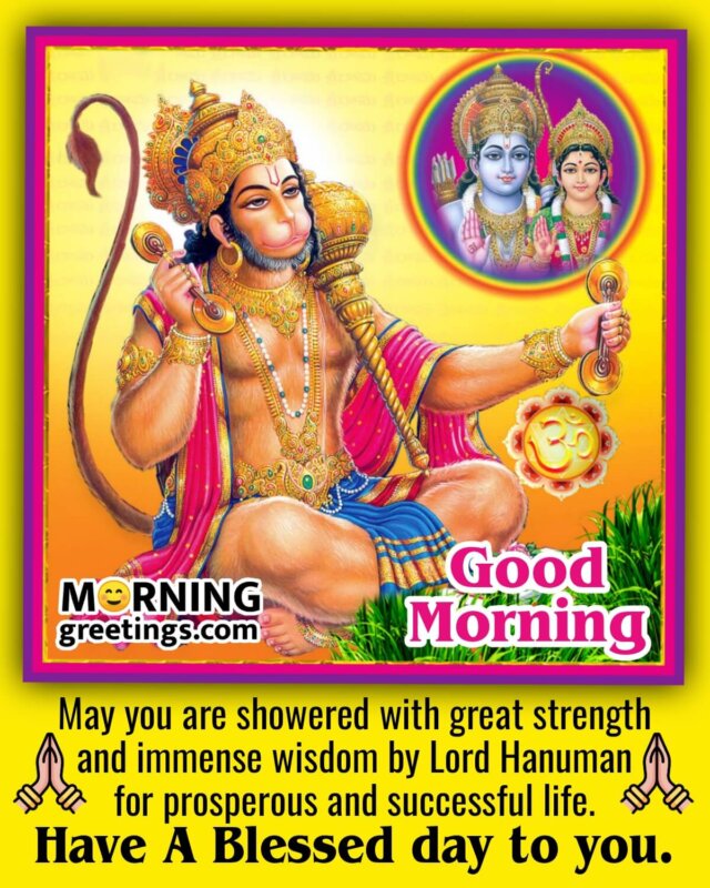 Good Morning Hanuman Blessings