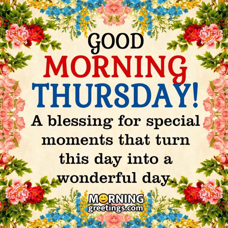 Good Morning Thursday Blessings Quote