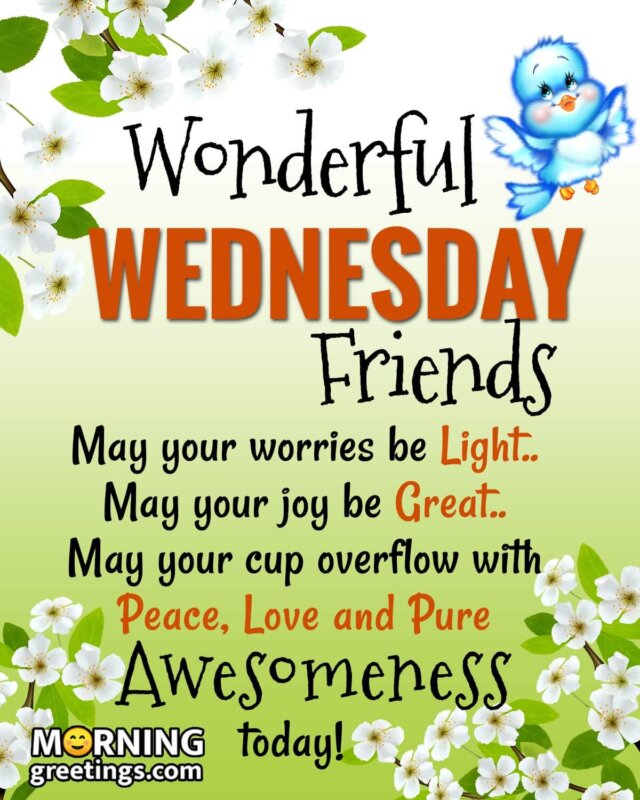 Wonderful Wednesday Friends