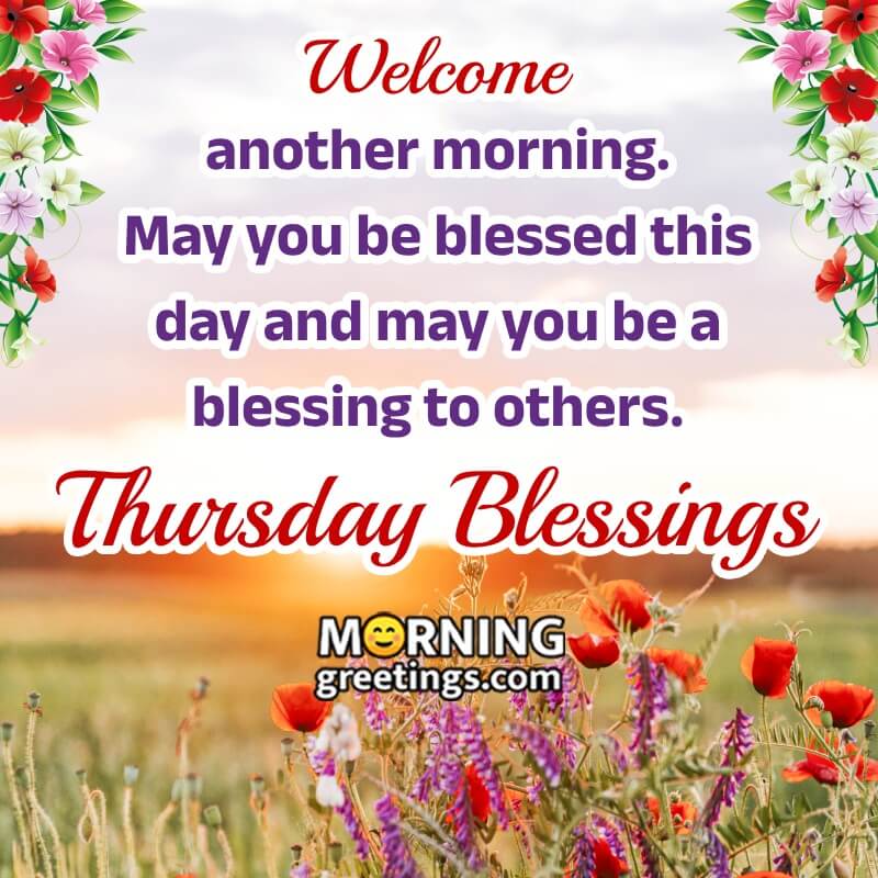 Welcome Best Thursday Morning Blessings