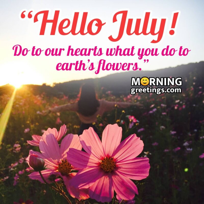 Hello July Image