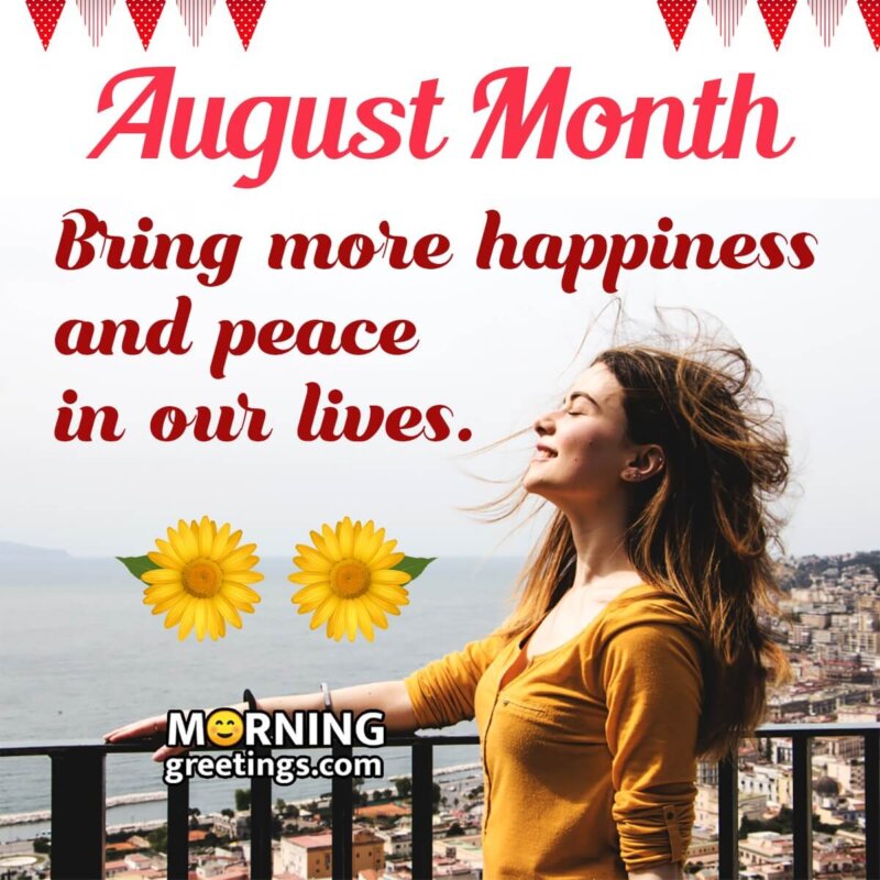 August Month Wish Image