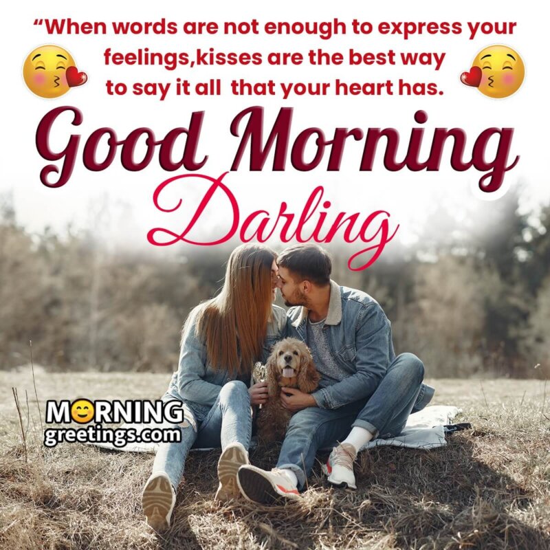 Good Morning Darling Kiss Image