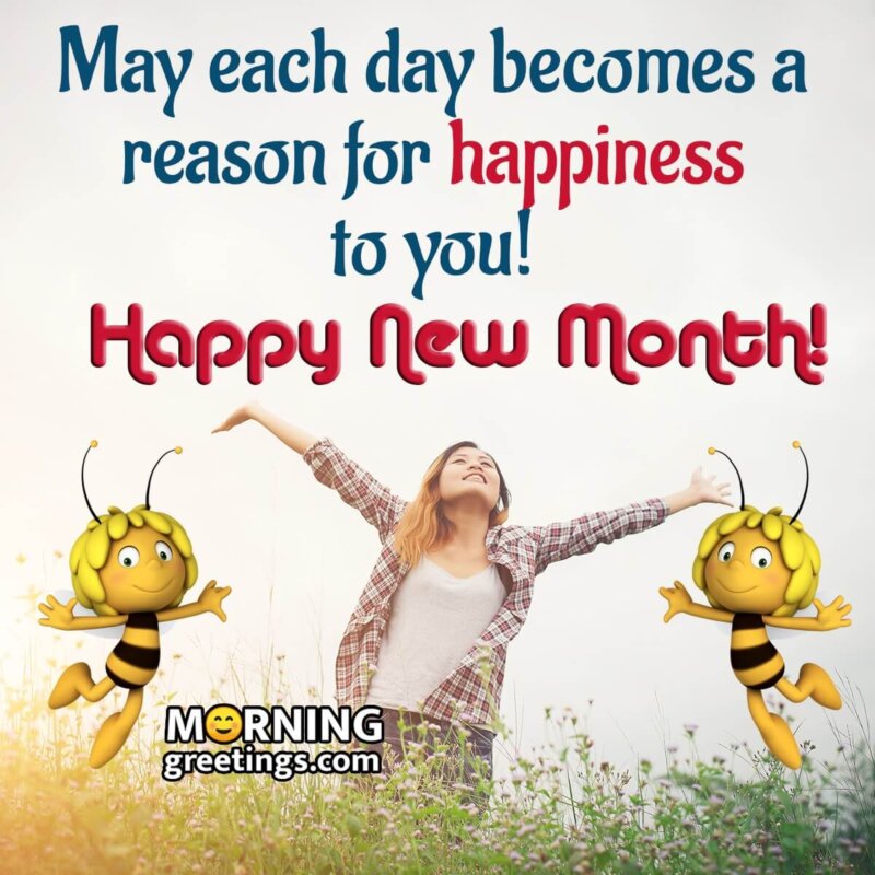Happy New Month Wishes Photo