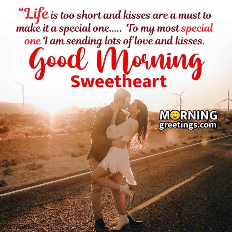 Romantic Good Morning Kiss Image